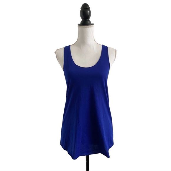 American Apparel 50/50 Collection Ladies Racerback Tank Top Lapis Blue Sz Large - Picture 2 of 6
